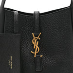 Grained Calfskin Baby Le 5 A 7 Supple Hobo Black