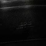 Coated Canvas La Greca Signature  Black Gray