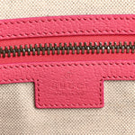 GG Supreme Monogram Textured Dollar Calfskin Airbrushed Medium Savoy Duffle Bag Pink Beige