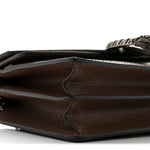 GG Supreme Monogram Textured Dollar Calfskin Top Handle Dionysus Shoulder Bag Beige Ebony New Acero
