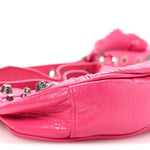 Agneau Arena Le Cagole Shoulder Bag XS Hot Pink