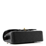 Caviar Quilted Small Double Flap Black