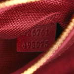 Crepe Wool Silk GG Monogram Go Small Shoulder Bag Rosso Ancora