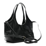Soft Calfskin Small Mercato Tote Bag Black