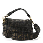 Fabric Jacquard FF 1974 Medium Baguette Tobacco Moro Black