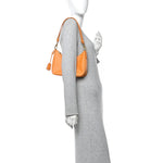 Saffiano Lux Mini Re-Edition Shoulder Bag Arancio