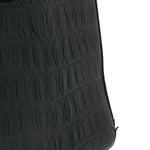 Calfskin Crocodile Embossed Large Sac De Jour Carryall Black