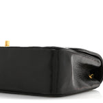 Lambskin Quilted Medium Single Flap Black