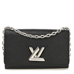 Epi Twist Chain Wallet Black