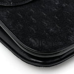 Suede All-Over Monogram Small Le Monogramme Satchel Black