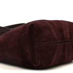 Suede Small Spin Tote Deep Violine