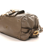 Calfskin Paddington Front Pocket Tote Souris