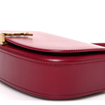 Box Calfskin Mini Voltaire Shoulder Bag Burgundy