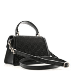 Satin Crystal GG Monogram Mini Dionysus Top Handle Bag Black