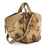 Suede Tapestry Small Hammock Shoulder Bag Multicolor
