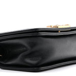 Caviar Quilted Small Boy Flap Black