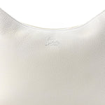 Calfskin Large Loubila Chain Shoulder Bag White