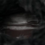 Shearling Lambskin The Pouch Chain Black