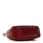 Lambskin Whipstitch Medium Tote Burgundy