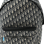 Oblique Calfskin Rider Backpack Beige Black