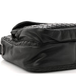 Nappa Intrecciato Messenger Bag Black