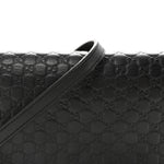 Microguccissima Crossbody Wallet Black