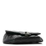 Calfskin Quilted CC Uniform Flap Belt Bag Black