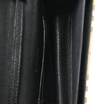 Derby Calfskin House Check Small Macken Crossbody Bag Black Archive Beige