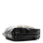 Shiny Calfskin Quilted Pearl CC Chain Mini Chanel 22 Black