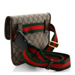 GG Supreme Monogram Neo Vintage Web Belt Bag Brown