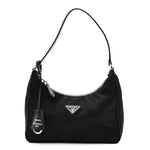 Tessuto Nylon Saffiano Mini Re-Edition 2005 Bag Black