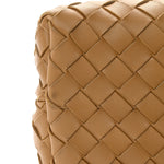 Nappa Intrecciato Medium Andiamo Shoulder Bag Dark Praline