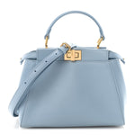Nappa Mini Peekaboo Iconic Satchel Azzurro Baby