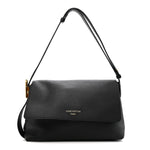 Grained Calfskin Low Key Messenger Black