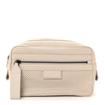 Perforated Calfskin Leggero Intrecciato Belt Bag Mist Plaster