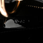 Patent Cannage Mini Lady Dior Black