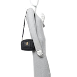 Lambskin Quilted Small Lola Camera Bag Black