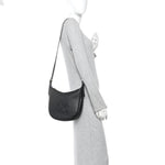 Supple Calfskin Cuir Triomphe Small Heloise Shoulder Bag Black