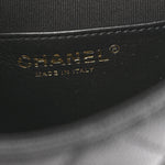 Caviar Quilted Small Messenger Flap Black