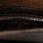 Grained Calfskin Medium Jennifer Crossbody Bag Brown