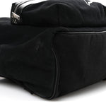 Canvas Signature Embroidered City Backpack Black
