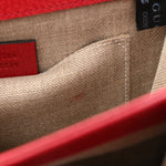 Dollar Calfskin Small Interlocking G Shoulder Bag Red