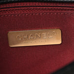 Lambskin Quilted Chain Infinity Waist Belt Bag Black