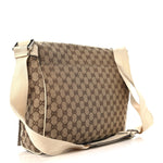 GG Monogram Medium Flap Messenger Bag Beige