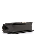 Caviar Quilted Medium Boy Flap Dark Grey