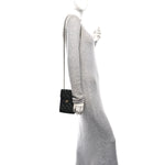 Caviar Quilted Classic Phone Holder Black