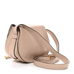 Grained Calfskin Small Marcie Saddle Bag Blossom Pink