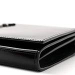 Glazed Calfskin Cassandre Wallet On Chain WOC Black