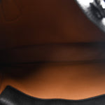 Vitello Daino Medium Double Tote Black Cuoio