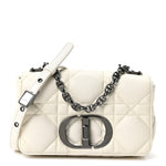 Calfskin Macrocannage Small Caro Bag White